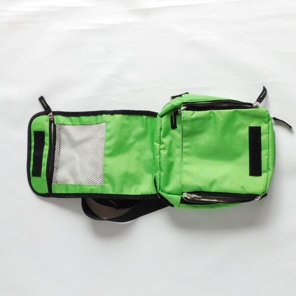 ATTRACTIVE HEYS Luggage Crossbody Purse Lime Green Secure Zip Travel Bag - Picture 11 of 13